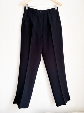 Vintage AGMIR Navy Blue Trousers - Handcrafted in Europe - Size M